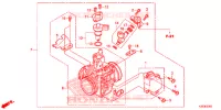 CORPS DE PAPILLON pour Honda CBR 300 ABS REPSOL 2015