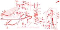 MAITRE CYLINDRE DE FREIN ARRIERE pour Honda CBR 300 ABS REPSOL 2015