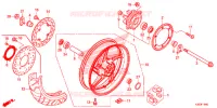 ROUE ARRIERE pour Honda CBR 300 ABS REPSOL 2015