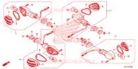 CLIGNOTANT pour Honda CBR 600 RR ABS TRICOLORE 2014