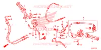 LEVIER DE GUIDON   CABLE   COMMODO pour Honda CBR 600 RR ABS TRICOLORE 2014
