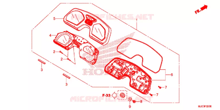 COMPTEUR Honda MOTO 650 CBR 2014  CBR650FAE