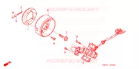 ALTERNATEUR pour Honda GL 125 Front Drum brake, Spoked Wheels 2003