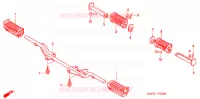 REPOSE PIED pour Honda GL 125 Front Drum brake, Spoked Wheels 2003