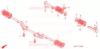 REPOSE PIED pour Honda GL 125 Front Drum brake, Casted Wheels 2007