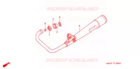 SILENCIEUX D'ECHAPPEMENT pour Honda GL 125 Front Drum brake, Casted Wheels 2007