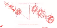 EMBRAYAGE pour Honda GL 125 2007