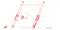 FOURCHE pour Honda GL 125 2007
