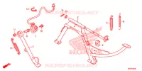 BEQUILLE pour Honda SH 125 ABS D SPORTY SPECIAL 2E 2014