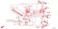 MAITRE CYLINDRE DE FREIN AVANT (ABS) pour Honda SH 125 ABS D SPORTY SPECIAL 2E 2014