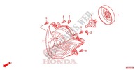 PHARE pour Honda SH 125 ABS D SPORTY SPECIAL 4E 2014
