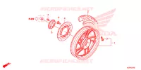 ROUE ARRIERE pour Honda SH 125 ABS SPORTY 2014