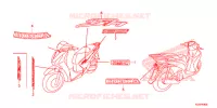 AUTOCOLLANTS pour Honda SH 125 D SPECIAL 4E 2014