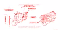 AUTOCOLLANTS pour Honda SH 125 SPORTY SPECIAL 2E 2014