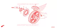 ROUE ARRIERE pour Honda SH 125 SPORTY SPECIAL 2E 2014