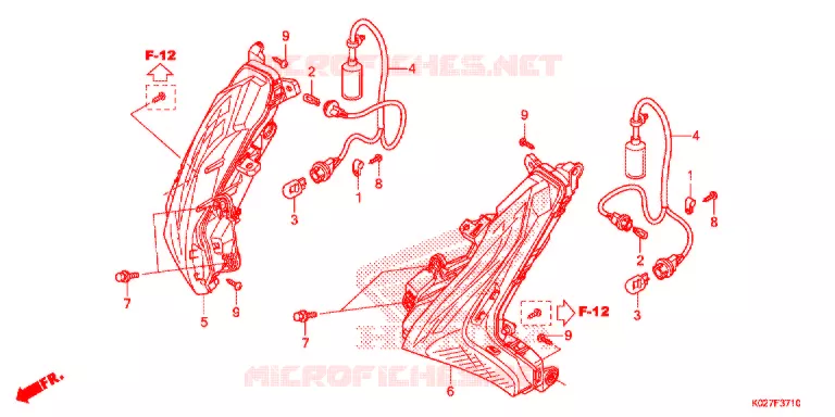 CLIGNOTANT AVANT Honda SCOOTER 150 SH 2014  SH150ADE