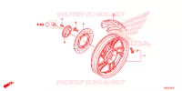 ROUE ARRIERE pour Honda SH 150 ABS SPECIAL 3ED 2014