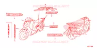 AUTOCOLLANTS pour Honda SH 150 ABS SPECIAL 5ED 2014