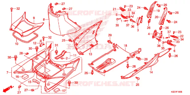MARCHE PIEDS Honda SCOOTER 150 SH 2014  SH150ASE