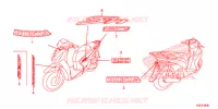 AUTOCOLLANTS pour Honda SH 150 D SPECIAL 3ED 2014