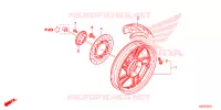 ROUE ARRIERE pour Honda SH 150 SPORTY SPECIAL 3ED 2014