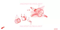 VILEBREQUIN   PISTON pour Honda SH 150 SPORTY SPECIAL 3ED 2014