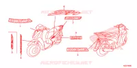 AUTOCOLLANTS pour Honda SH 150 SPORTY SPECIAL 5ED 2014