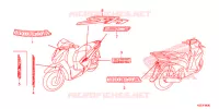 AUTOCOLLANTS pour Honda SH 150 SPORTY STANDARD 2014