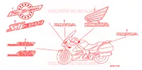 AUTOCOLLANTS pour Honda PAN EUROPEAN 1300 ABS 2015