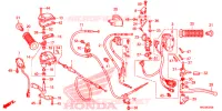 COMMODO   LEVIER   CABLE pour Honda FOURTRAX 420 RANCHER 4X4 DCT PS RED 2014