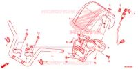 GUIDON pour Honda FOURTRAX 420 RANCHER 4X4 DCT PS RED 2014