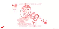 ROUE ARRIERE pour Honda FOURTRAX 500 FOREMAN 4X4 Electric Shift 2014