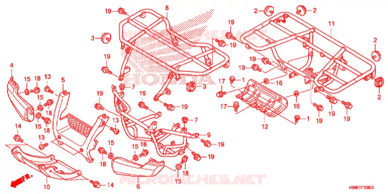 SUPPORT Honda ATV 680 FOURTRAX 2020  TRX680FAF