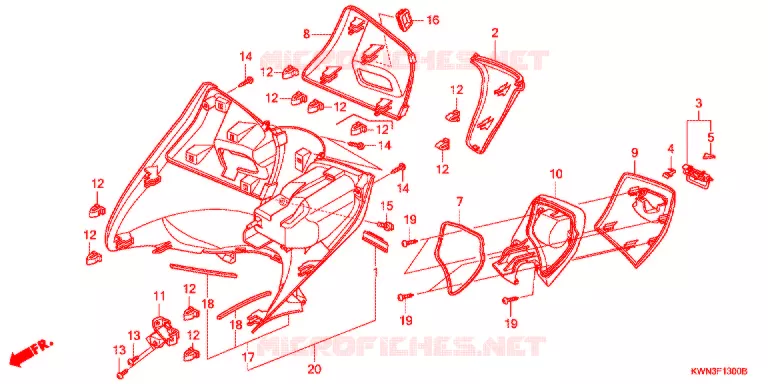 PROTEGE JAMBES Honda SCOOTER 125 PCX 2016  WW125EX2E