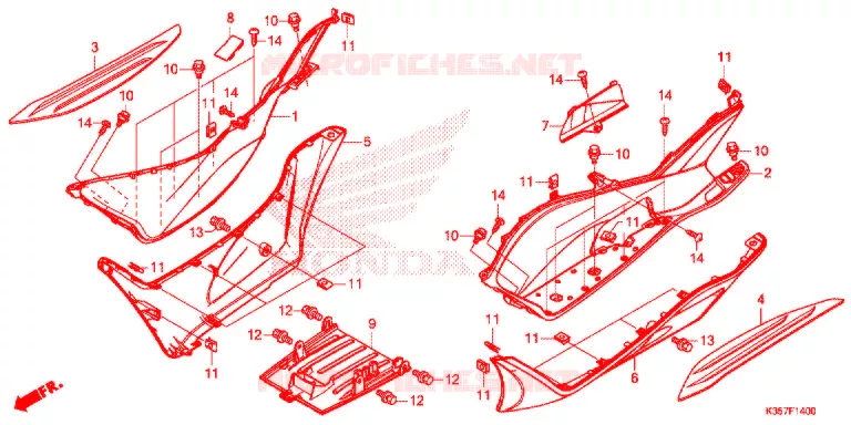 MARCHE PIEDS Honda SCOOTER 125 PCX 2015  WW125EX2F