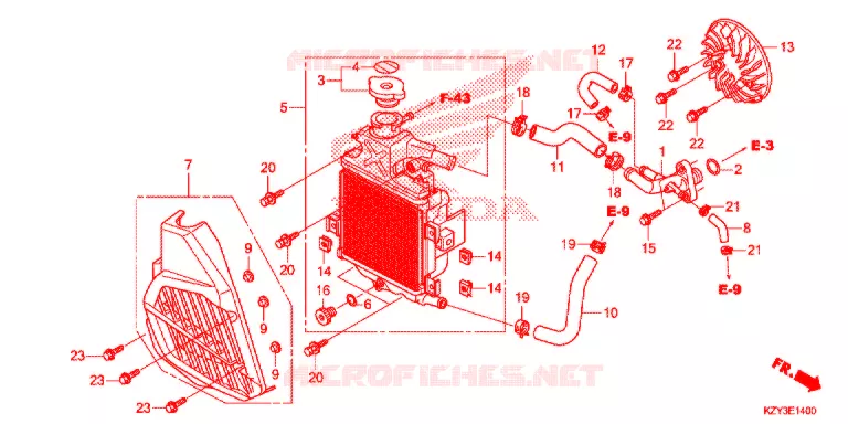 RADIATEUR Honda SCOOTER 150 PCX 2012  WW150C