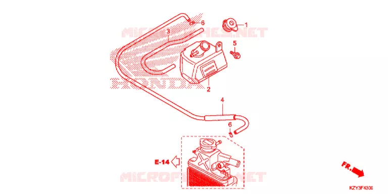 VASE D'EXPANSION Honda SCOOTER 150 PCX 2012  WW150C