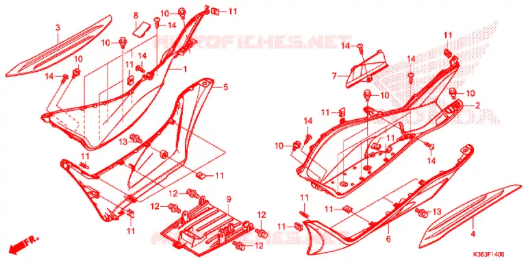 MARCHE PIEDS Honda SCOOTER 150 PCX 2015  WW150F