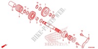 AXE DE KICK pour Honda XR 125, Kick starter only -2DK- 2012