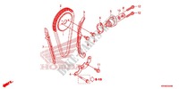 CHAINE DE DISTRIBUTION   TENDEUR pour Honda XR 125, Kick starter only -2DK- 2012