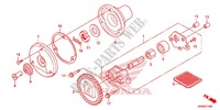 POMPE A HUILE pour Honda XR 125, Kick starter only -2DK- 2012
