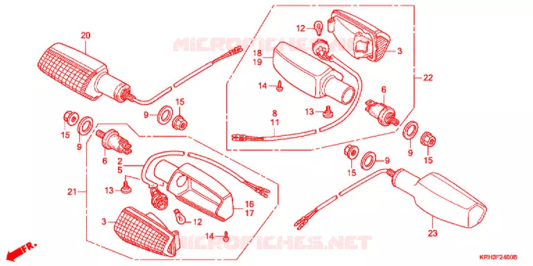 CLIGNOTANT Honda MOTO 125 XR 2011  XR125LEKB
