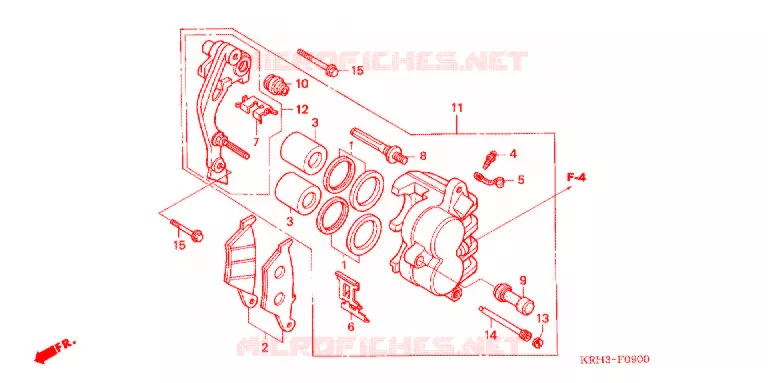 ETRIER DE FREIN AVANT Honda MOTO 125 XR 2011  XR125LEKB