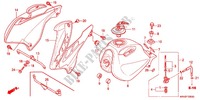 RESERVOIR A CARBURANT pour Honda XR 125 L Electric start + Kick start 2011
