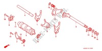 BARILLET DE SELECTION pour Honda XR 125 L Electric start + Kick start 2012