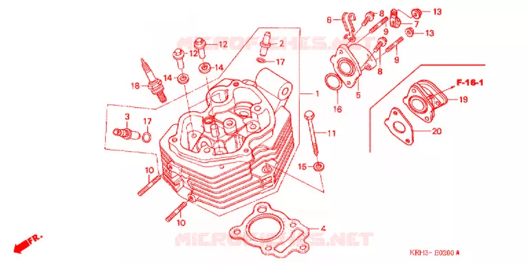 CULASSE Honda MOTO 125 XR 2013  XR125LEKB