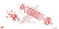 EMBRAYAGE pour Honda XR 125 L ARRANQUE ELÉCTRICO 1LA 2012