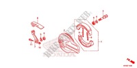 FLASQUE   MACHOIRES DE FREIN ARRIERE pour Honda XR 125 L Electric start + Kick start 2012