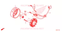ALTERNATEUR pour Honda XR 125 L Electric start + Kick start 2017