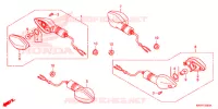 CLIGNOTANT pour Honda XR 125 L Electric start + Kick start 2017